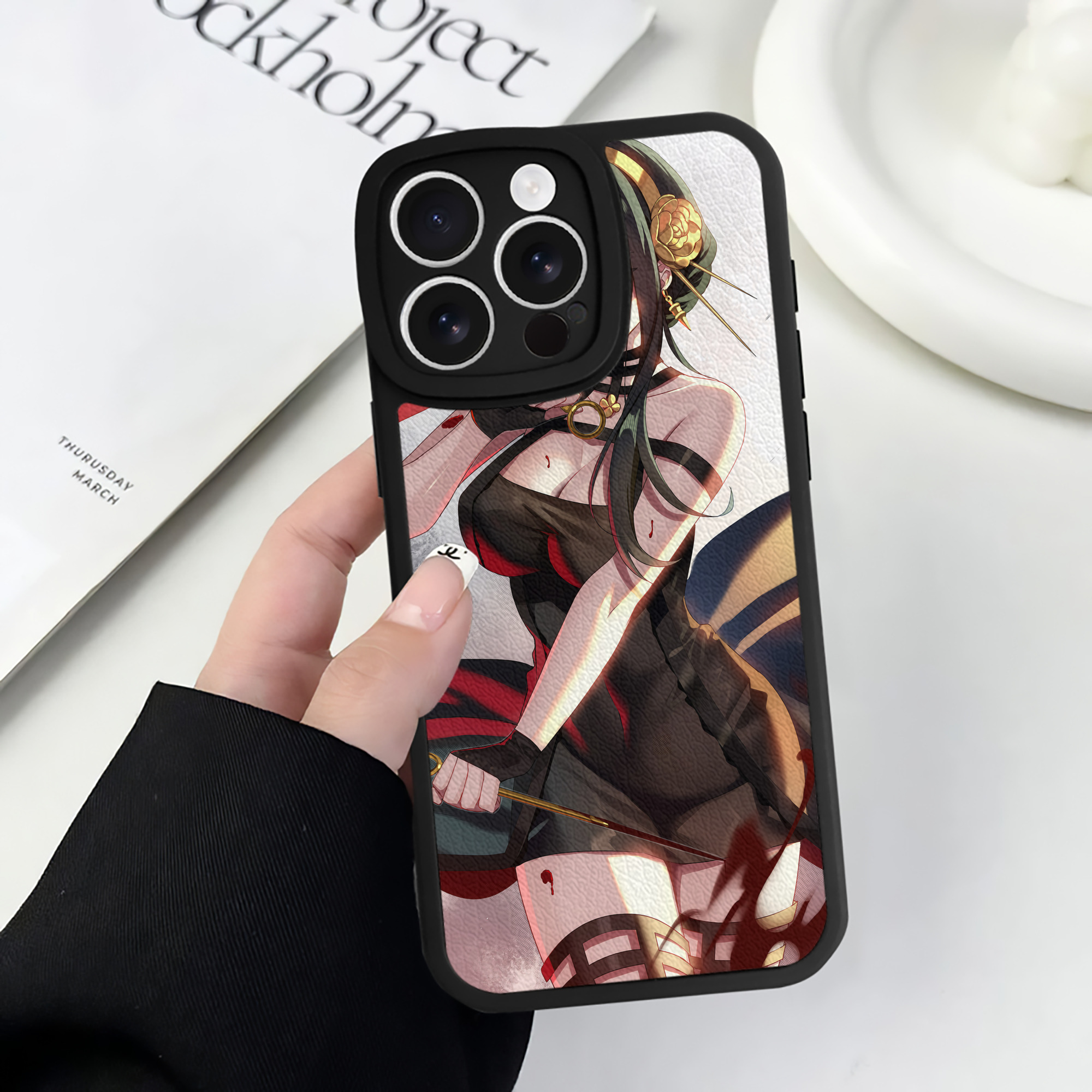 （画像用） SPY×FAMILY间谍家家酒 【iPhone 16シリーズ対応】シリコンスマホケース（レザー調） 材質：シリコン